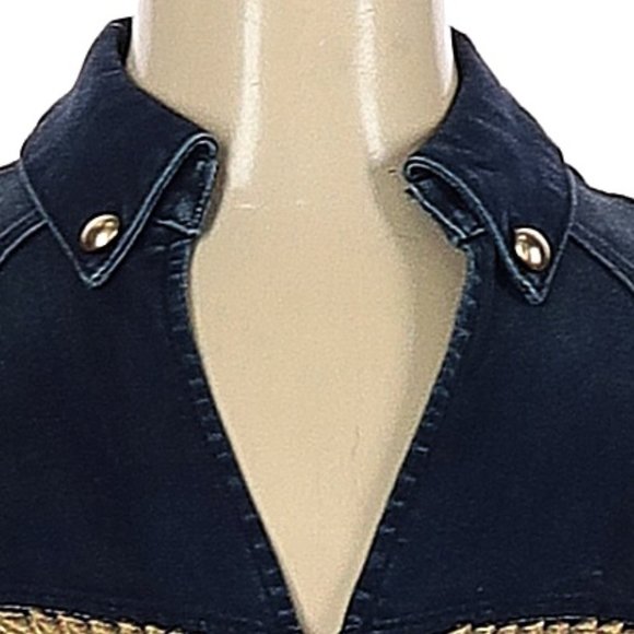 💥SPECTACULAR💥 Bebe Vintage Denim Band Blazer - Picture 5 of 10